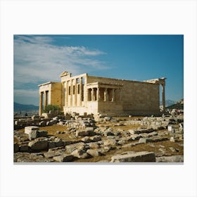 Acropolis Of Athens Greece Canvas Print