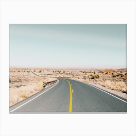 Open Desert Highway Canvas Print