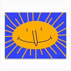 Happy Sun Canvas Print