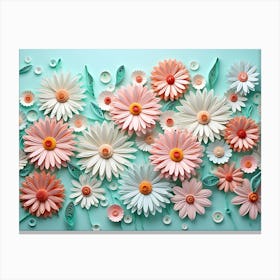 Paper Flower Art Canvas Print