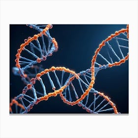 Dna Strands Canvas Print