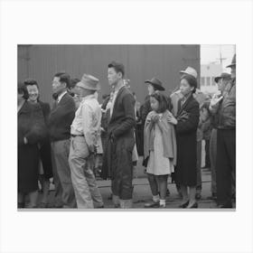 Los Angeles, California, The Evacuation Of Japanese Americans From West Coast Areas Under U S Army War Canvas Print
