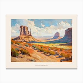 Western Landscapes Monument Valley 5 Poster Canvas Print
