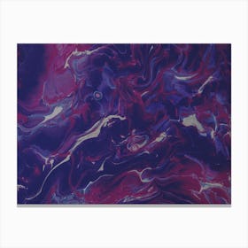 Purple And Blue Abstract Painting 2 Canvas Print