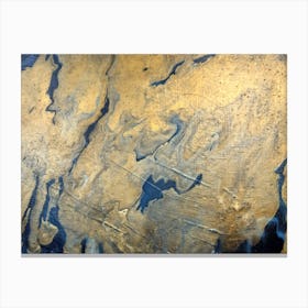 Gold And Blue Canvas Print