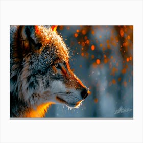 Wolf Girl - Wolf Dazzle Canvas Print