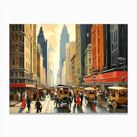 New York City Street Scene 2 Canvas Print