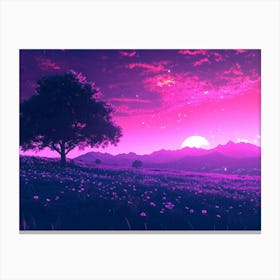 Purple Sky Canvas Print