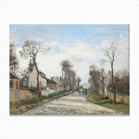 Versailles Road, Louveciennes (1870), Camille Pissarro Canvas Print