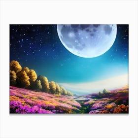 Full Moon In The Sky 1 Canvas Print