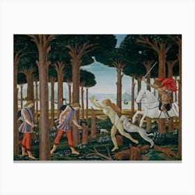 Sandro Botticelli Slaying Of Satan Canvas Print