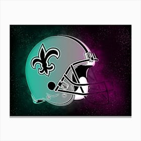 New Orleans Saints Helmet Style Canvas Print