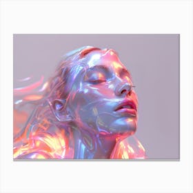 Holographic Woman 1 Canvas Print