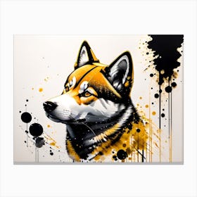 Samurai Dog Canvas Print