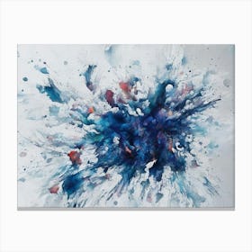 Blue Splash Canvas Print