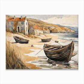 European Coastal Painting (180) Canvas Print
