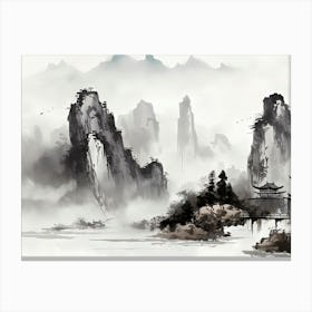 Chinese Landscape Painting 1 Canvas Print