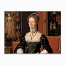 Anne Of Cleves Grace and Grandeur: A Renaissance Lady Canvas Print