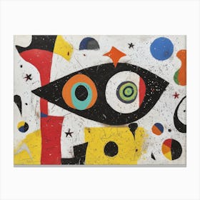 Contemporary Artwork Inspired By Joan Miro 1 Canvas Print