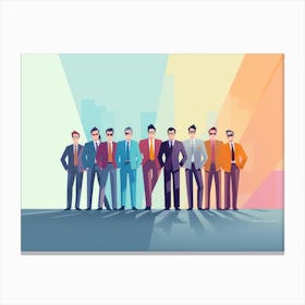 Businessmen In Suits 6 Canvas Print