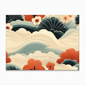 Japanese Flowers Canvas Print