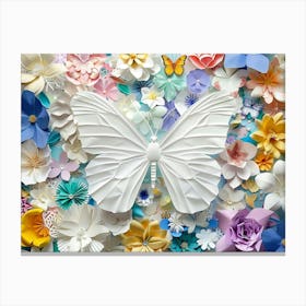 Butterfly Paper Art 1 Canvas Print