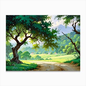 Landscape With Trees 10 Canvas Print