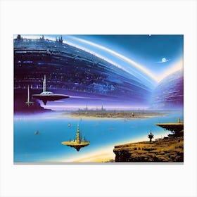 Futuristic City 36 Canvas Print