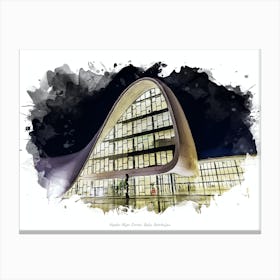 Heydar Aliyev Center, Baku, Azerbaijan Canvas Print