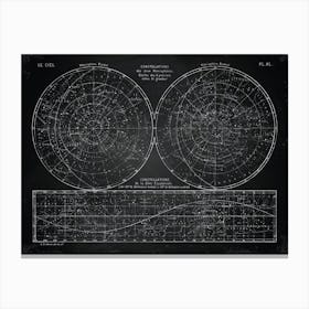 Astronomy Print - Alchemy constellations poster Canvas Print