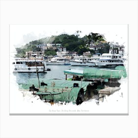 Sai Kung Town, Sai Kung Peninsula, New Territories Canvas Print