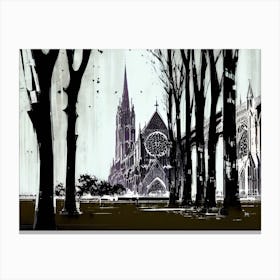 Paris Cathedral Canvas Print