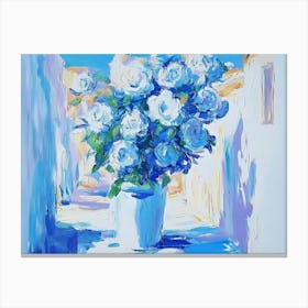 Blue Roses 4 Canvas Print