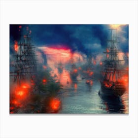 The river Canvas Print