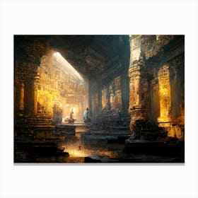 Ancient Temple Cambodia Gaming  Canvas Print