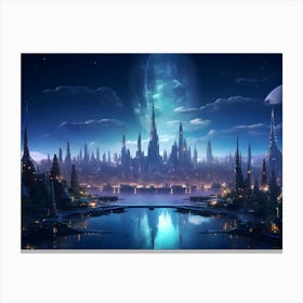 Star Wars Cityscape Canvas Print