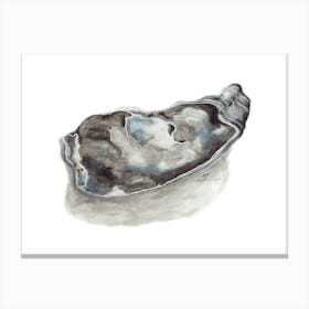 Oyster Shell in gouache Canvas Print