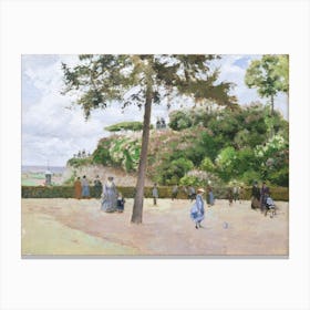 The Public Garden At Pontoise (1874), Camille Pissarro Canvas Print