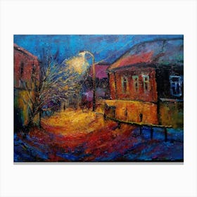 Street At Night Canvas Print