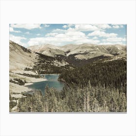 Alpine Mountain Lake Canvas Print
