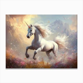 Fantasy Illustration of a Unicorn Canvas Print