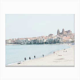 Beach In Puglia in Italy Canvas Print