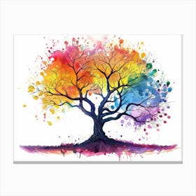 Rainbow Tree 2 Canvas Print