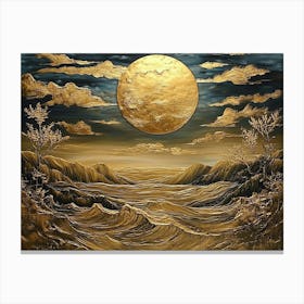 3d Modern Landscape Painting Canvas Print