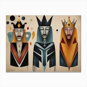 Abstract Kings And Queens Art Print 0 Canvas Print