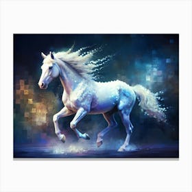 White Horse Canvas Print