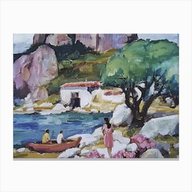 House By The Sea. Life in Mallorca Canvas Print