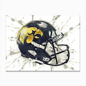 Iowa Hawkeyes NCAA Helmet Poster Canvas Print