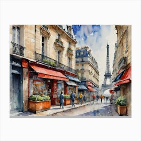 Paris Street 3 Canvas Print