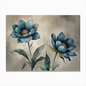 Blue Flowers 2 Canvas Print